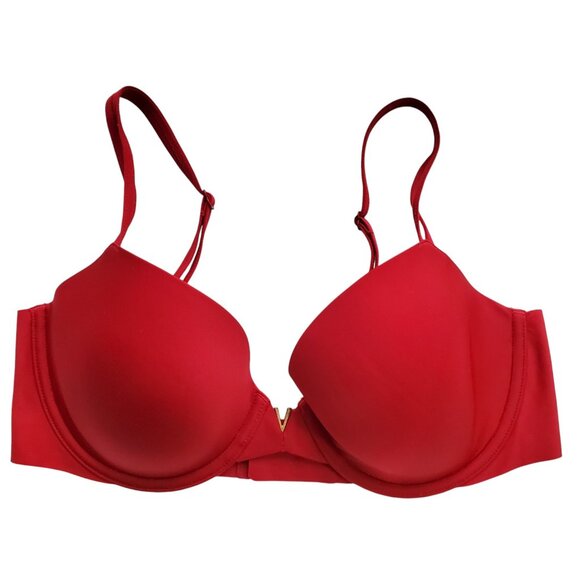2 Victoria Secret Underwire Smooth Back T-shirt Bras 1 Pink and 1 Red Size 34D - Picture 8 of 14
